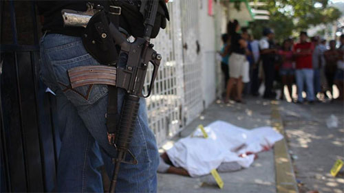 escena de un homicidio en México Aumenta la violencia vinculada al crimen organizado en México
